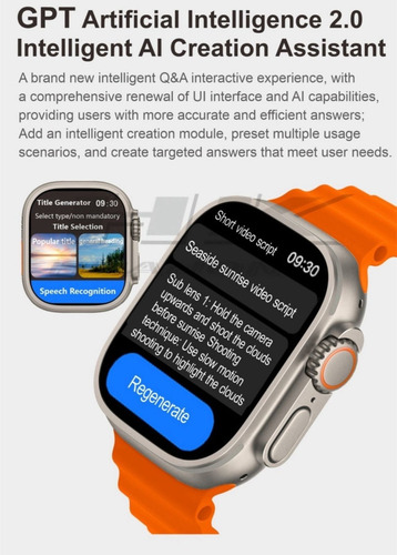Reloj Hk9 Ultra 2 Smartwatch Amoled Chat Gpt Música Nfc 2.12