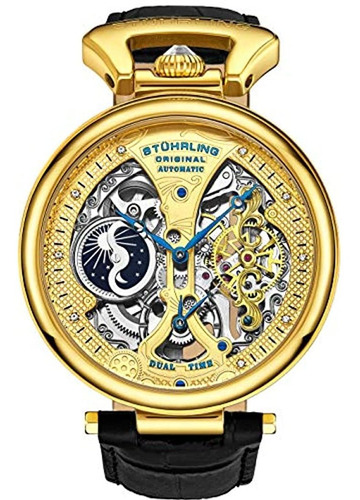 Stührling Original Reloj Esqueleto Para Hombre Dial