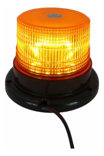 Baliza Led Ambar Con Iman, 12/24volt, Para Vehiculo O Camion