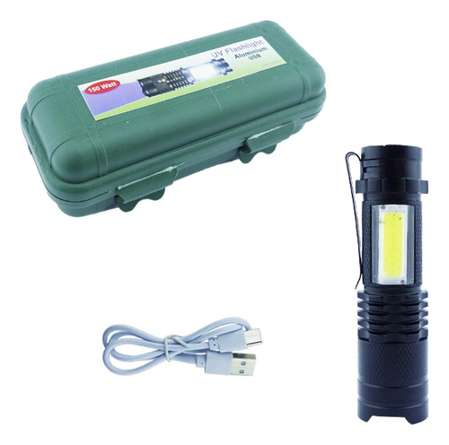 Linterna Led Luz Ultravioleta Uv Táctica