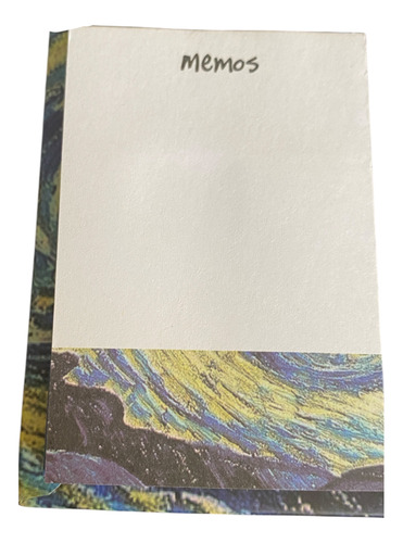 Stick Notes Folder Van Gogh Azul Acero