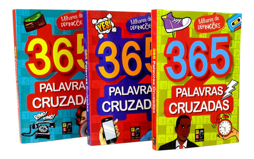 Kit 365 Palavras Cruzadas - 3 Livros | Melhor Preço
