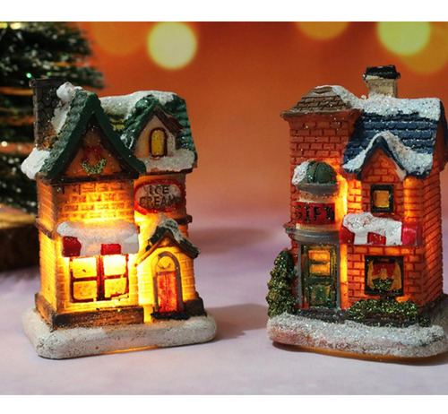 Light Up Christmas Snow House Led Village Dollhouse