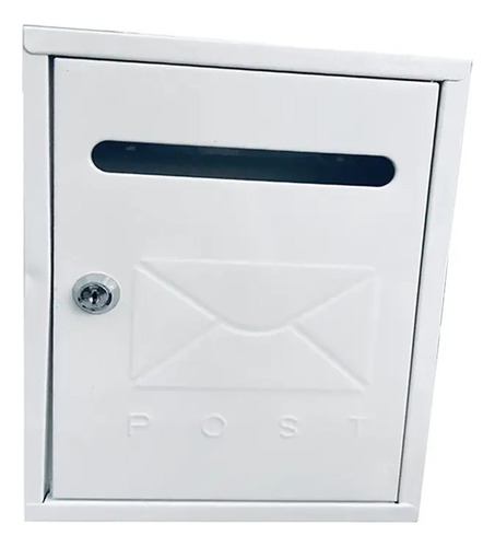 Buzón Metal Caja De Correos Con Llave 29,1x20,5x6,5 Cm Color Gris
