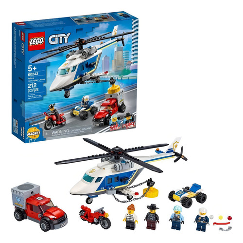 Kit Lego City Policía Persecución En Helicóptero 60243 3