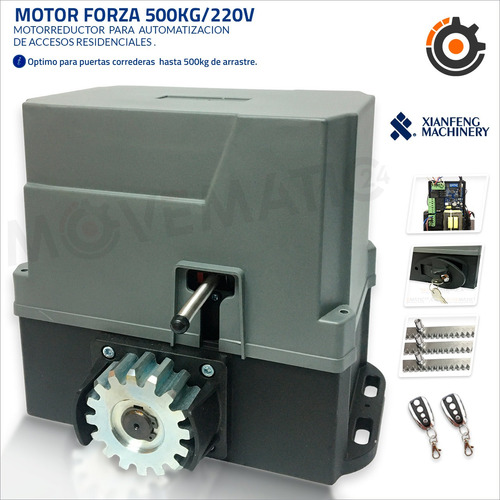 Motor Porton Electrico F500 500kg /220v Kit Completo
