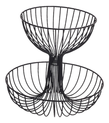 Soporte De Metal Para De 2 Niveles, Soporte Para Frutas,