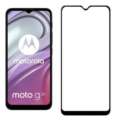 Vidrio Templado Full Cover 9d Para Motorola G10/g20/g30