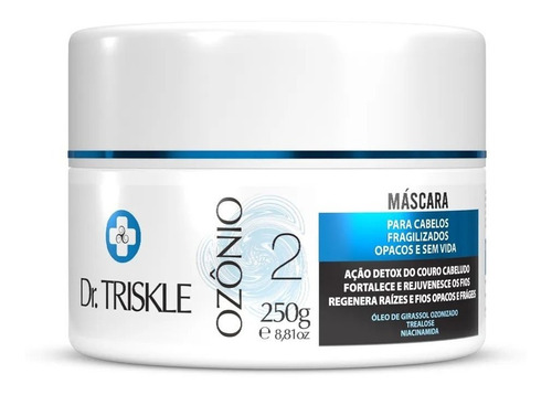 Máscara Para Cabelos Fragilizados Ozônio Dr Triskle 250g