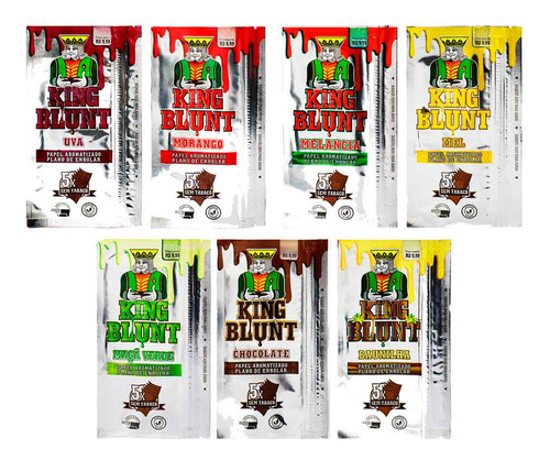 Caja de seda King Blunt Mix 25 paquetes al por mayor