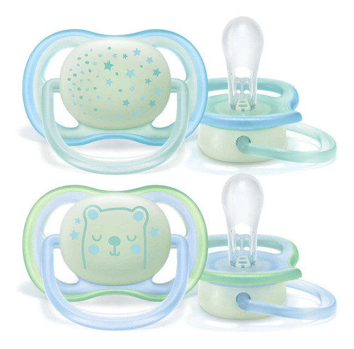 Imagen 1 de 5 de Chupete Philips Avent Ultra Air Scf376/11 De 0-6 Meses