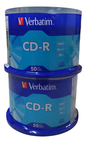 Torre De Cd-r 52x 80 Min 700 Mb C/100
