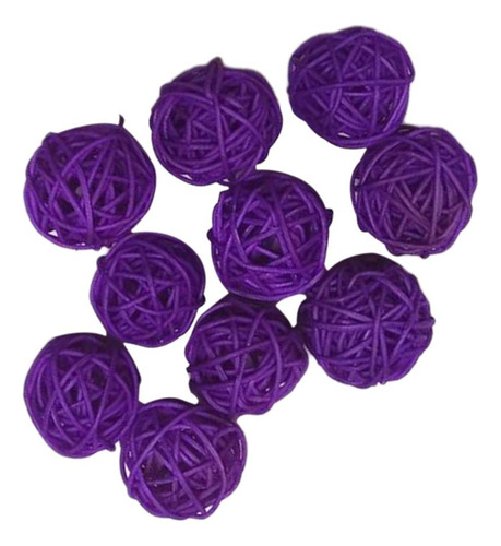 De Mimbre De Mimbre 10 Piezas Naturales Mezclados 3 Púrpura