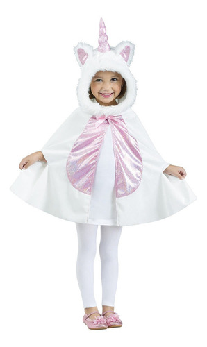 Disfraz Para Niña Unicornio Con Capa Talla 2-3t- Halloween