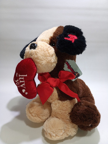 Imagen 4 de 5 de Perro Peluche Corazón Luv Ya Original Dandee Importado25cm