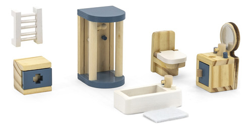 Set Juguete De Baño Polar B Para Casita En Madera Ub