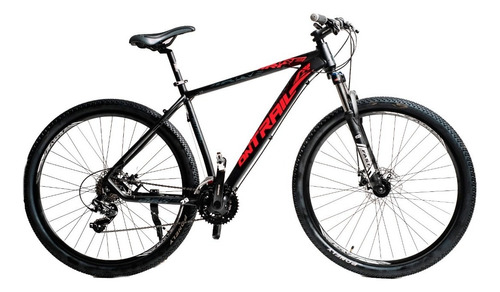 Bicicleta Mtb Firebird Alum R29 21v Full Shimano. Color Negro/rojo Tamaño Del Cuadro 16