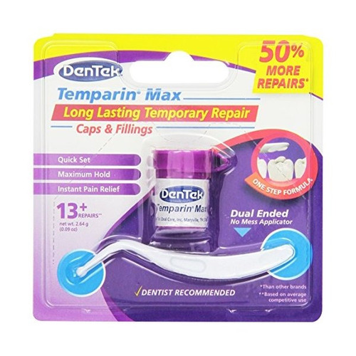 Dentek Temparin One Step Max Hold 2,64 Gramo, (paquete De 6)