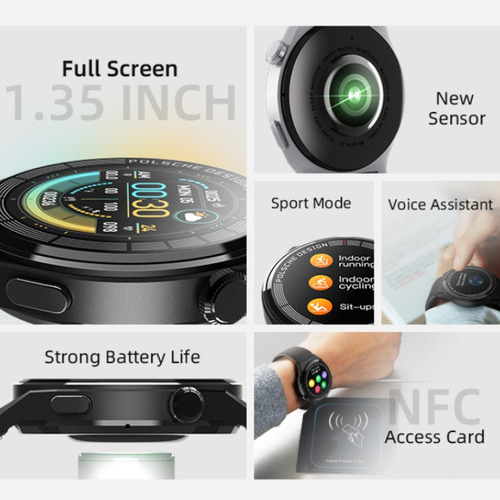 Reloj Inteligente Lemfo Hw3 Max De 1.35 Pulgadas Con Llamada