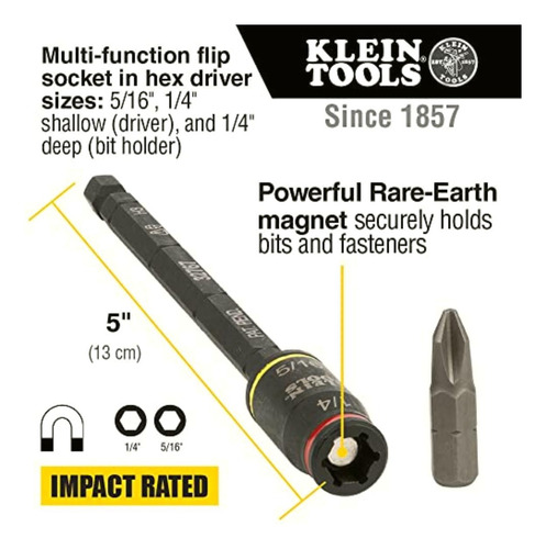 Klein Tools 32767 Driver De Impacto 3 En 1, Soporte Para