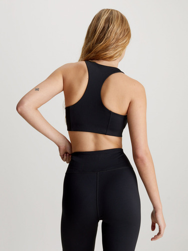 Bralette Deportivo Mediano Impacto Negro Calvin Klein