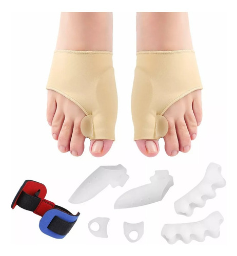 Corrector Juanetes Separador Hallux Valgus Silicona 9pcs