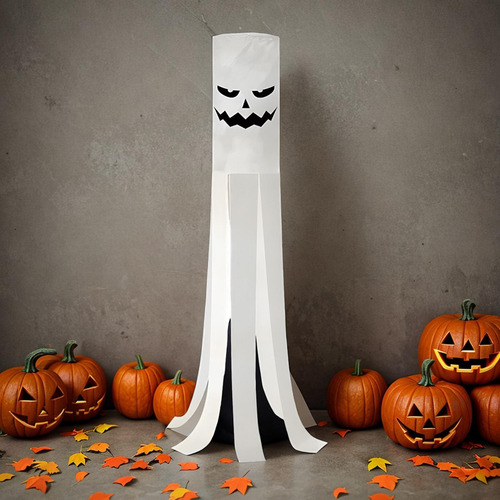 2 Calcetines De Viento De Fantasma De Halloween,