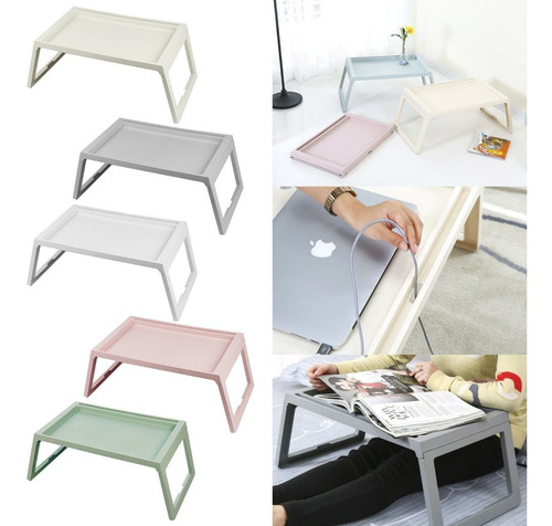 Imagen 8 de 10 de Bandeja Cama Patas Plegable P/ Tablet Notebook Mesa Desayuno