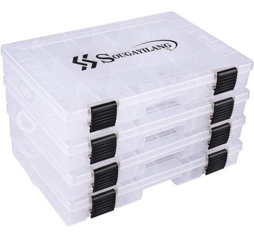 Sougayilang Fishing Tackle Boxes - 3600 3700 Plastic Stor Aa