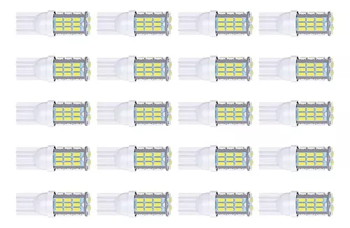 Lâmpadas Led T10 921 194 168 175, 20 Pacotes, 3014 42 Smd Le