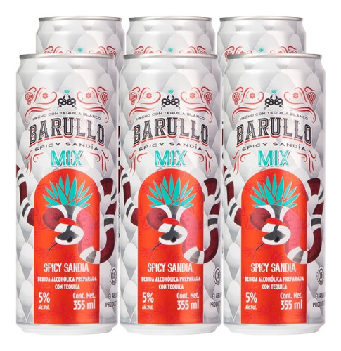 Barullo Mix Spicy Sandía - 6 Pack