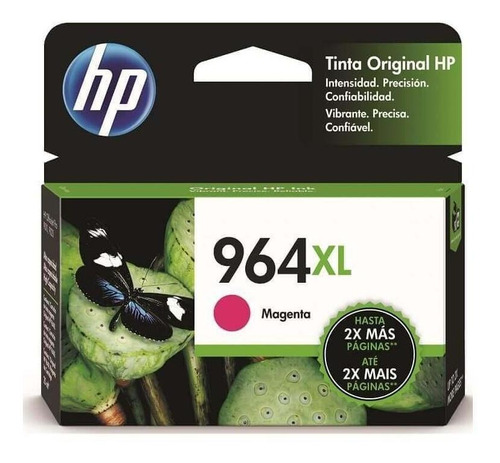 Cartucho Hp 964xl Alto Rendimiento Magenta,1600 Pág/3ja55al