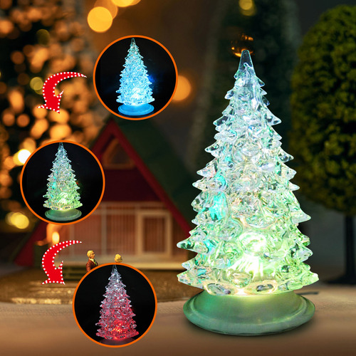 Decoración Navideña Con Luz Nocturna Led Colorida Para Árbol