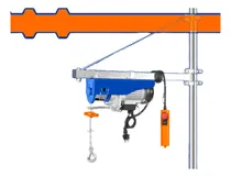 Comprar Aparejo Electrico 500kg 9mt 250kg 18mt Wadfow Weth1a01 Cantidad De Cuerdas 0 Color Naranja Y Azul