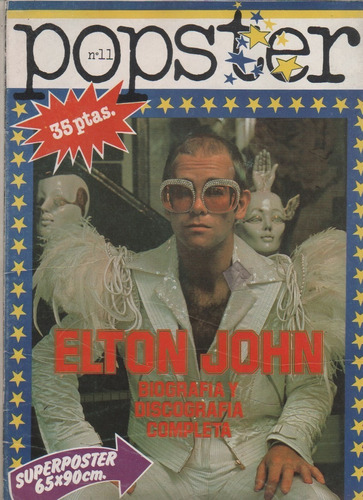 Revista Popster Elton John - Nº 11 Año 1980 Poster 65 X 90