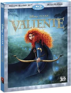 Valiente Disney Pixar Pelicula Blu-ray 3d Con Slipcover