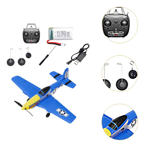 4 Canal Rc Avião Controle Remoto Avião 6 Eixos Giroscópio