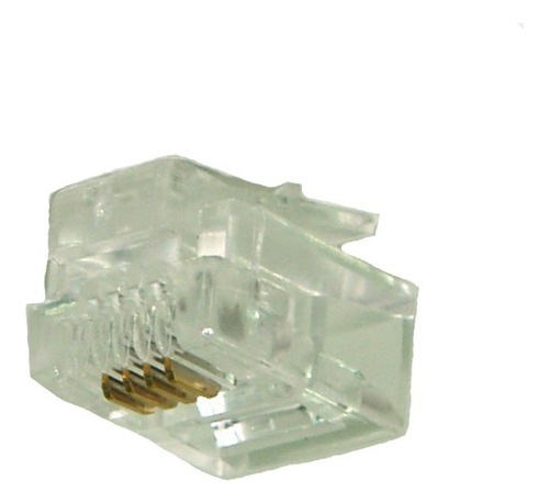 Ficha Conector Telefono Rj9 Plug X 100 Unidades Linea Base