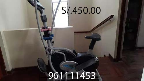 Bicicleta Elíptica Con Asiento +twist + Pesas