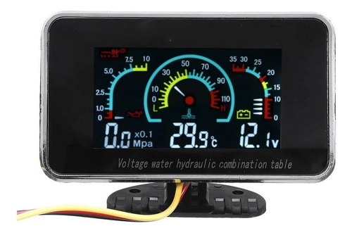 Voltímetro Digital 3 En 1 Con Pantalla Lcd For Coche  Presi