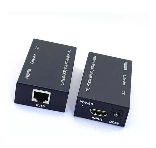 Extensor Video Audio Digital 60mts Hdmi Cable Red Utp Rj45