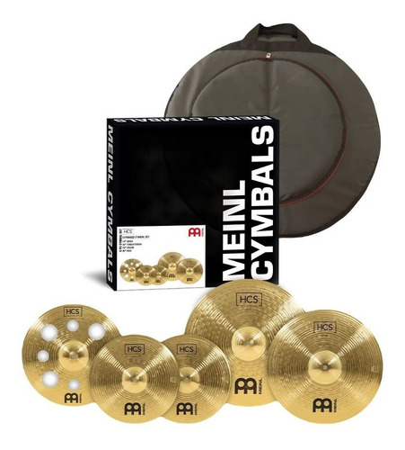 Set Platillos Meinl Hcs 14 16 18 20 +  Funda 