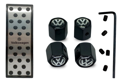 Apoya Pie Descanso Acero Volkswagen + Cubre Valvulas X4