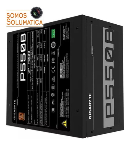Fuente De Poder 550w - Atx 80 Plus - Gigabyte Certificada
