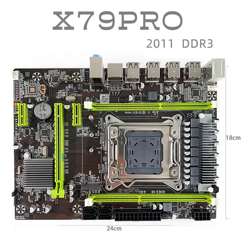 Placa Base X79 Pro Lga 2011ddr3 Con Soporte Xeon E5 V1 V2
