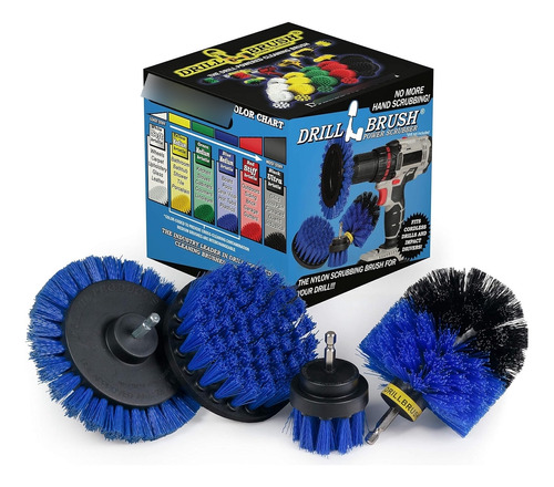 Drillbrush Blue  Juego De Accesorios De Cepillo De Limpieza