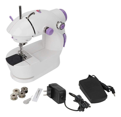 Máquina Coser Portatil Mini Luz Led Sewing Machine Sm-201a