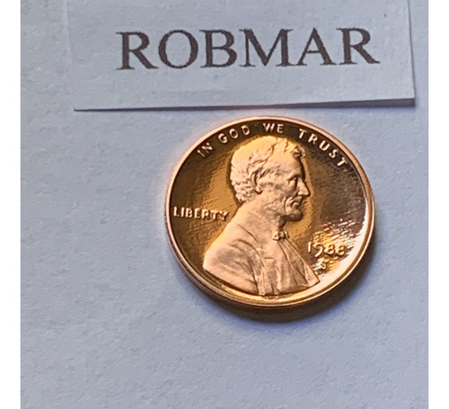 Robmar-usa1 Cent.penny 1988 Prof Ceca S-certificada Ycapsula