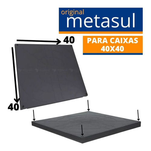 Tampa Caixa De Gordura E Inspecao Grande 40x40cm Metasul