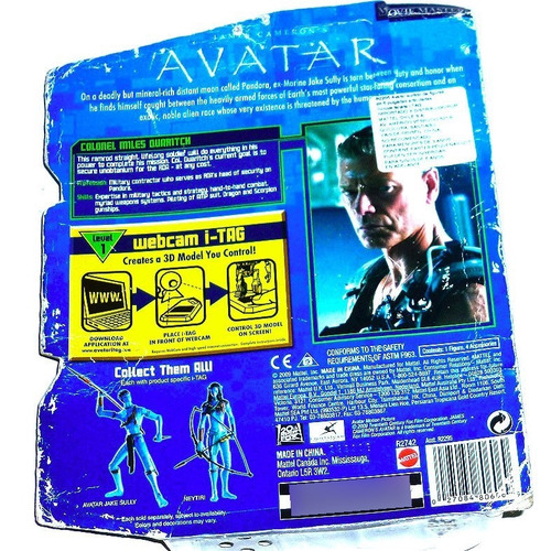 Avatar Coronel Miles Quaritch Nuevo C/caja 15 Cm. Articulado